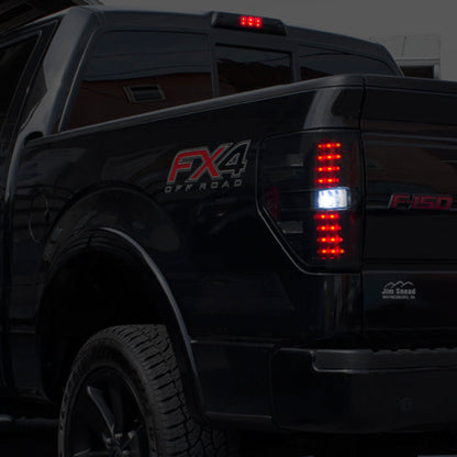 2009-2014 Ford F-150 & SVT Raptor Rear LED Tail Lights with Smoked Lens Finish