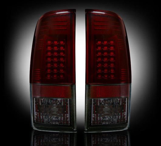 RECON 2008-14 Ford SuperDuty LED Left & Right Tail Lights Smoked Red Lens Finish