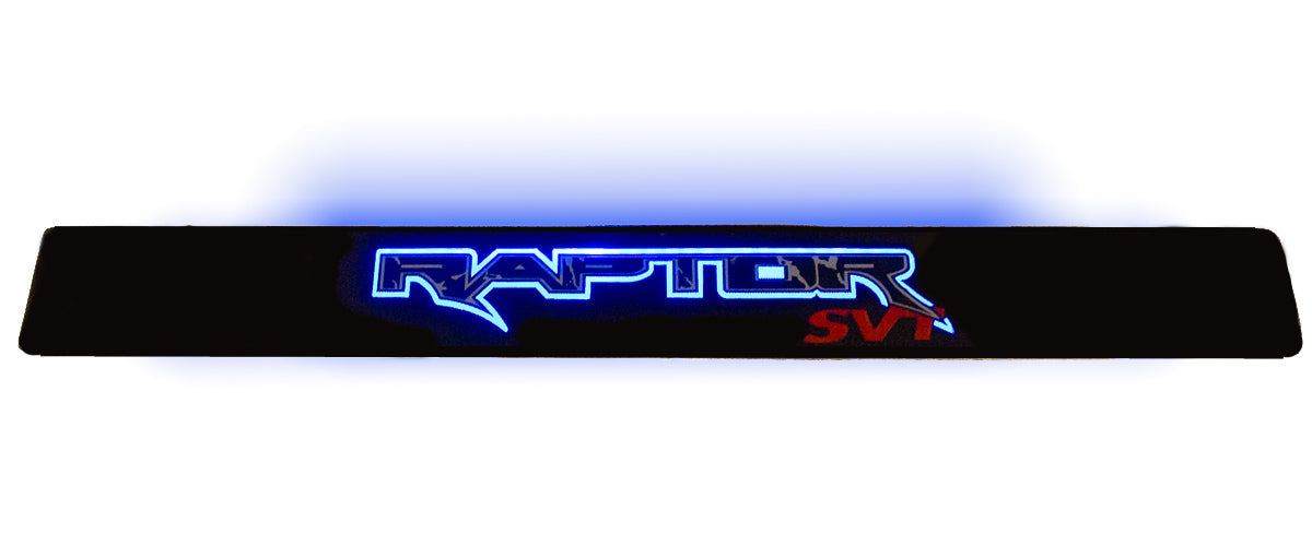 2009-2014 F150 SVT Raptor Illuminated Light Up Black Billet Door Sill Plates