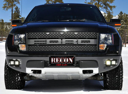 2010-2014 Ford F-150 SVT Raptor Recon White LED Driving Fog Lights Lamps Kit