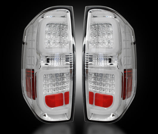 2014-2017 Toyota Tundra Rear Brake & Reverse Clear Taillights w Brake LED Bulbs