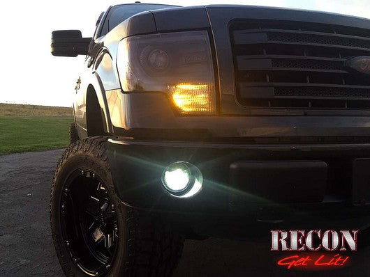 2009-2014 Ford F-150 Direct Fit CREE LED Smoked Lower Fog Lights Lamps Pair