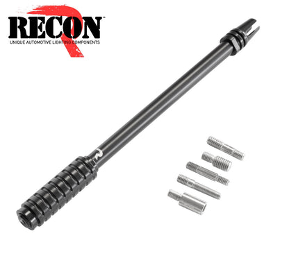 1999-2020 Ford F150 Recon Black Billet Aluminum 10" AR-15 Style Radio Antenna