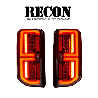 2021-2023 Ford Bronco RECON OLED Tail Lights w/ Smoked Lenses Pair LH RH