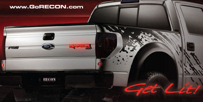 2009-2014 F150 SVT Raptor Recon Rear Tailgate Light Up Illuminated Emblem in Red