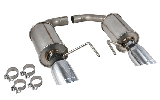 2015-2020 Mustang V6 3.7 Roush Axle Back Exhaust Muffler Kit w/ 4" Chrome Tips