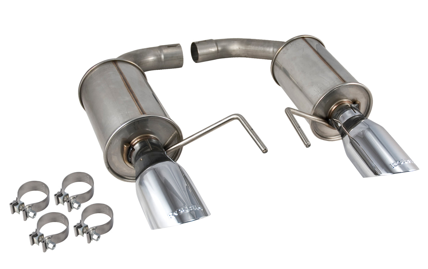 2015-2023 Mustang 2.3 Ecoboost Roush Axle Back Exhaust Muffler w/ Chrome 4" Tips