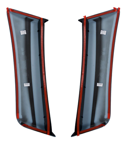 2015-2023 Mustang Roush Quarter Panel Side Scoops Competition Orange CY Pair