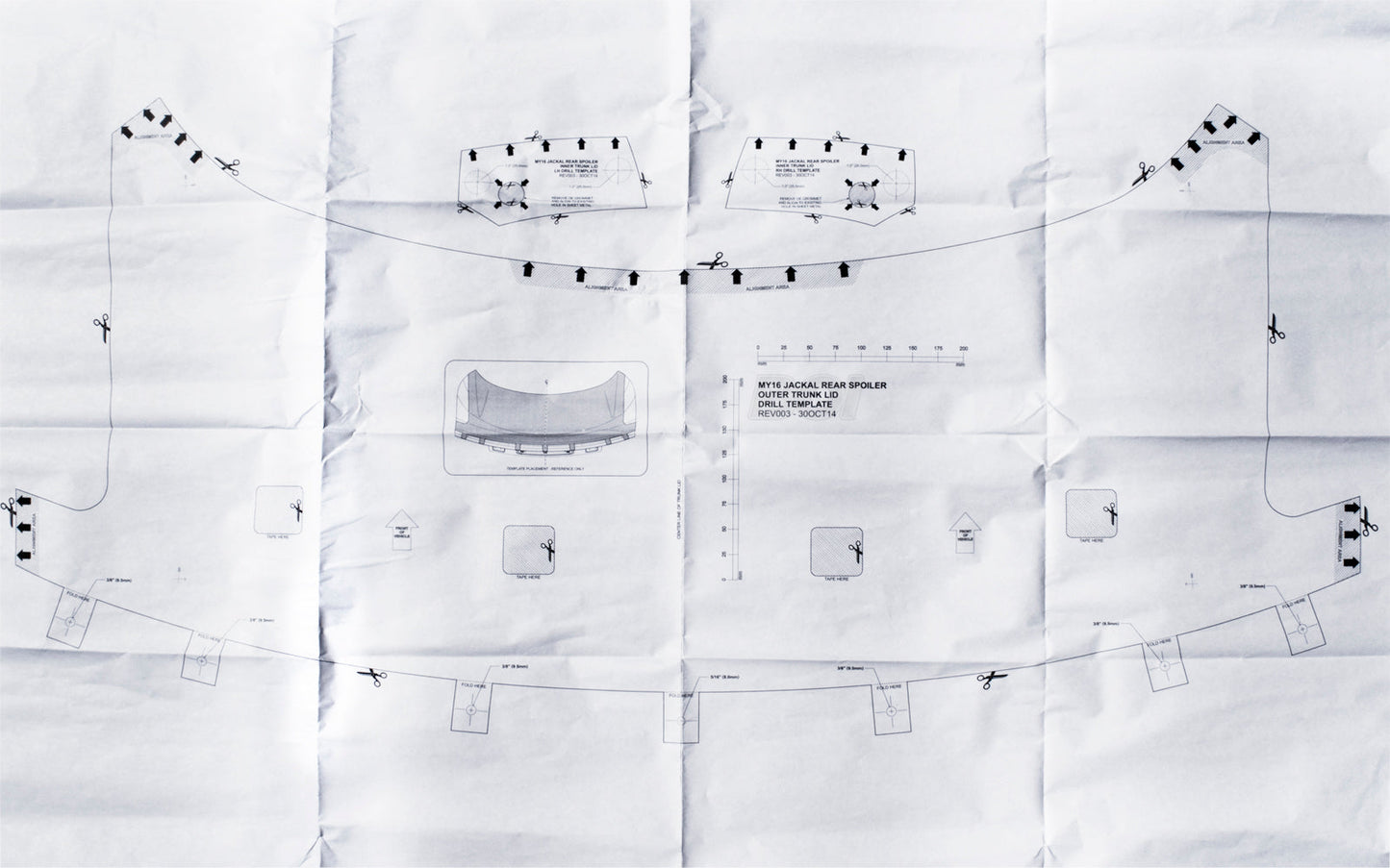 2015-2023 Mustang Coupe Roush Rear Spoiler Wing  Grabber Blue CI 422063