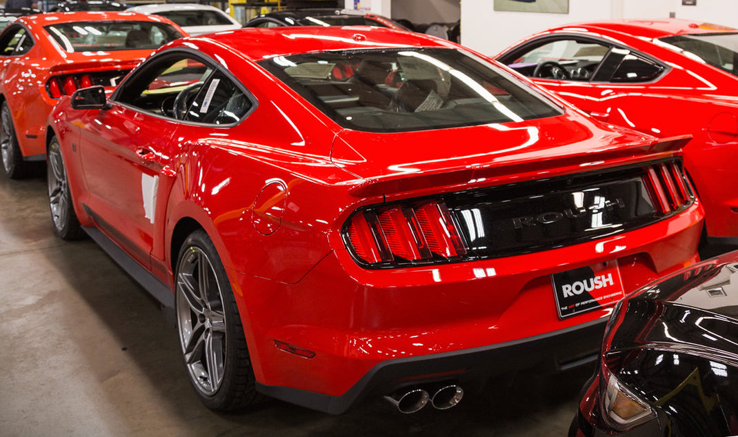 2015-2023 Ford Mustang GT Roush 421889 Rear Spoiler Wing Pre-Painted Race Red PQ