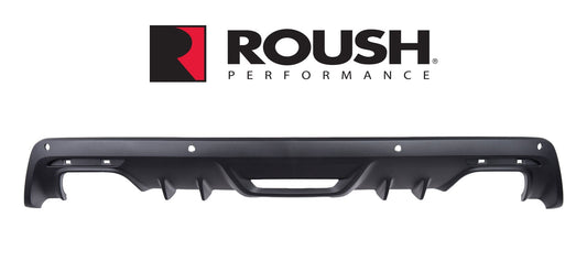 2015-2017 Ford Mustang w/ Backup Sensor Roush 421919 Rear Fascia Valance Black