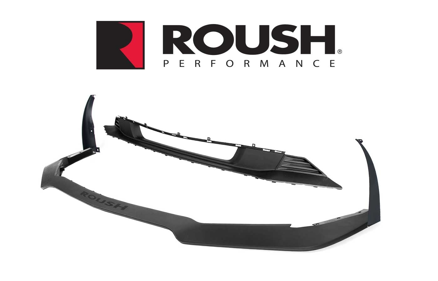 2018-2023 Mustang Roush Front Lower Grille & Chin Spoiler 4pc Kit