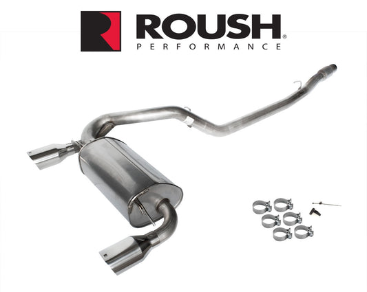2016-2018 Focus RS Roush 422102 Passive Cat Back Dual Exhaust System w 4.5" Tips