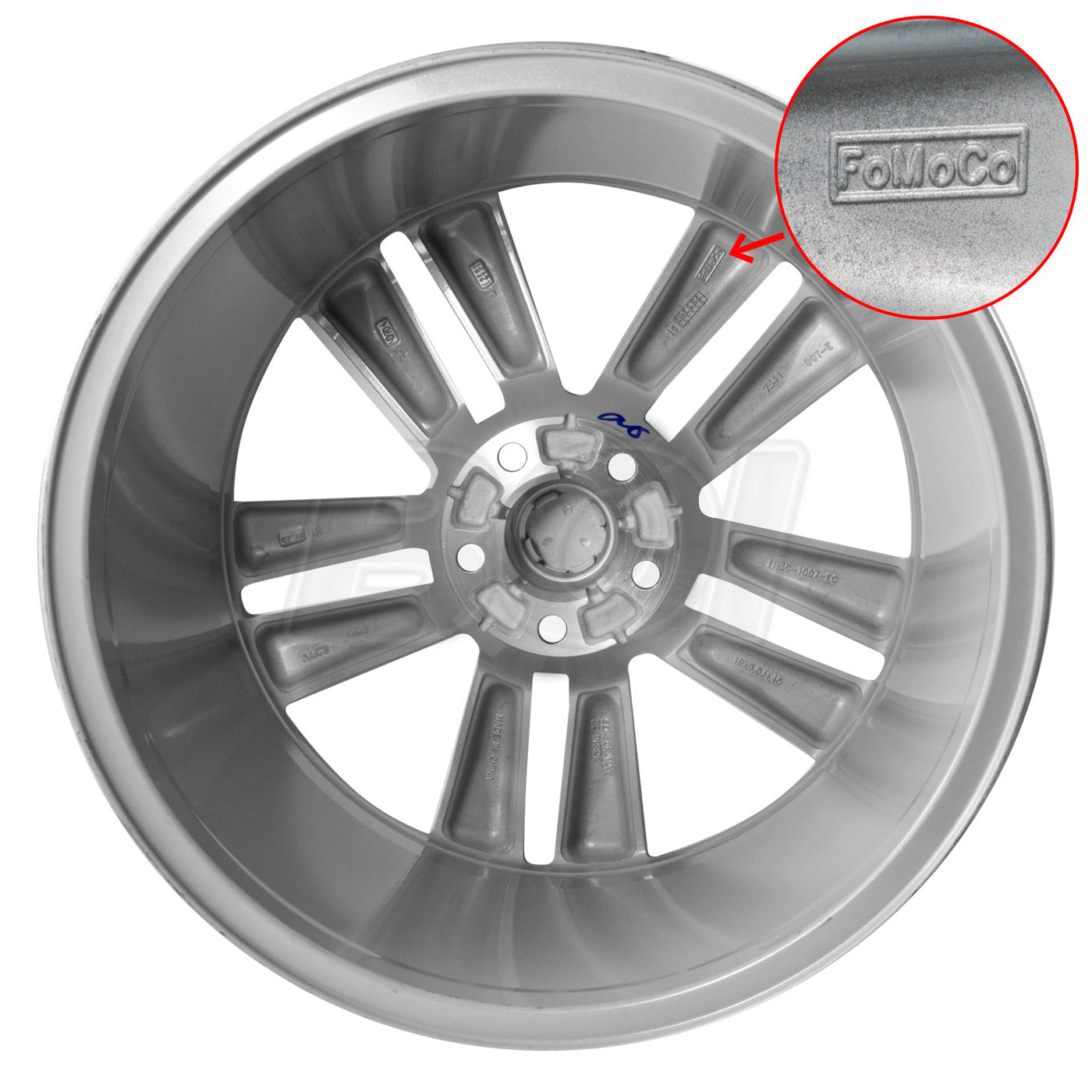 2015-2023 Mustang EcoBoost I4 Performance Pack Wheel 19" x 9" - Sparkle Silver