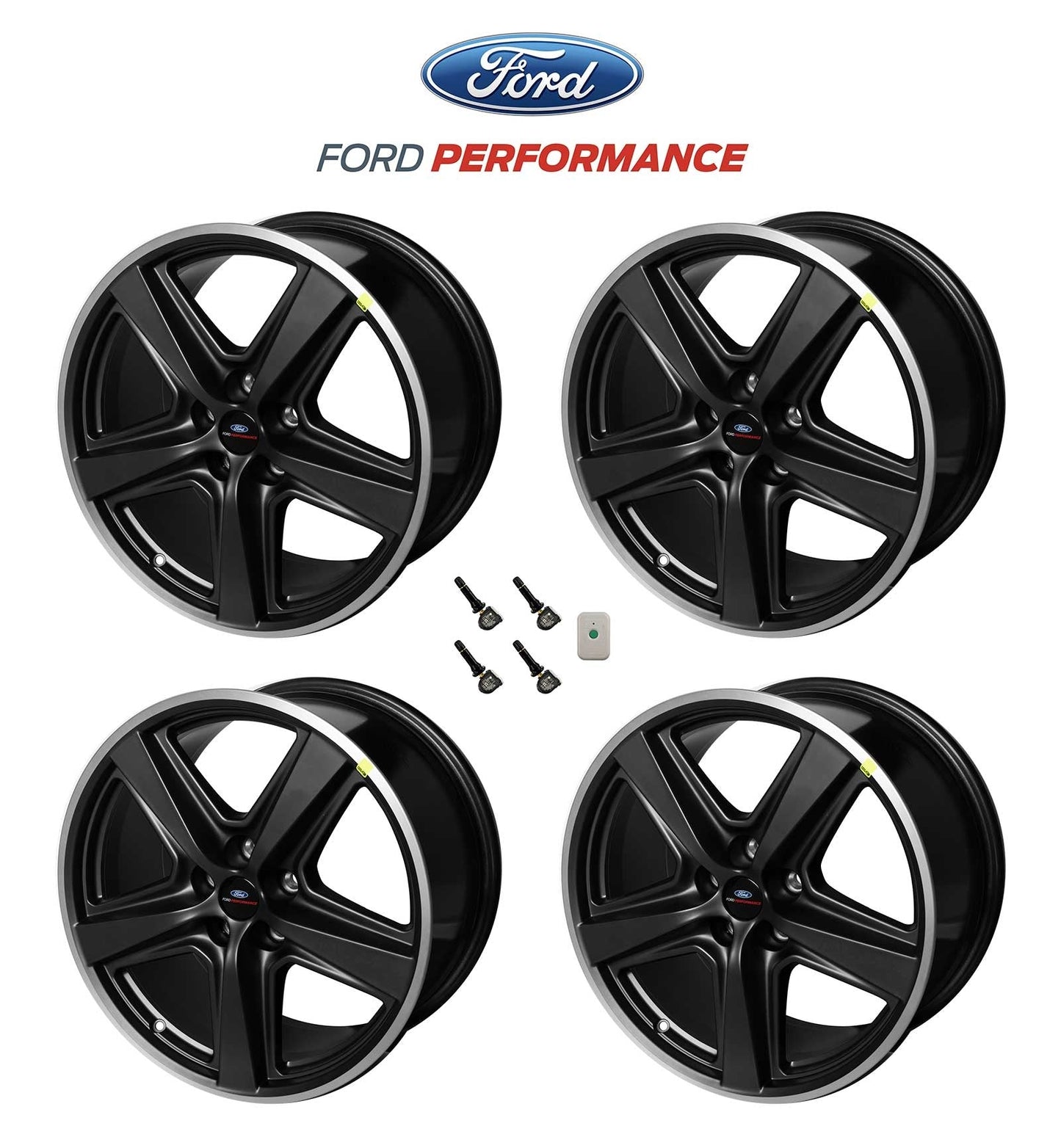 2015-2023 Ford Mustang Mach 1 OEM Staggered Dark Charcoal Wheels 19" x 10" 9.5"