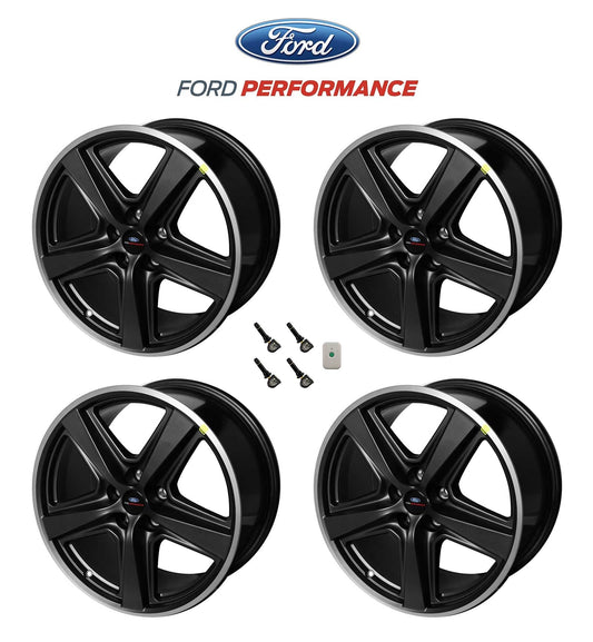 2015-2023 Ford Mustang Mach 1 OEM Staggered Dark Charcoal Wheels 19" x 10" 9.5"