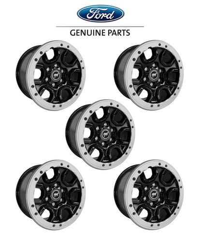 2021-2023 Ford Bronco Sasquatch OEM M2DZ-1007-B 17" x 8.5" Wheels Set of 5