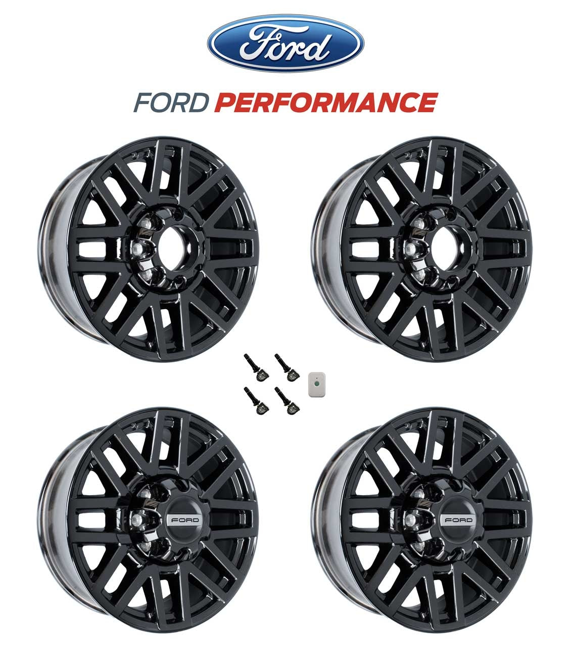 2005-2022 Ford Super Duty F250 F350 OEM 20" x 8"  Black Wheels w/ TPMS Kit