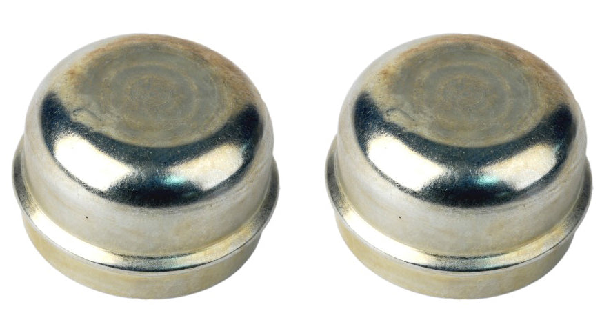 1979-1993 Ford Mustang Front Wheel Hub Metal Dust Grease Caps - Pair