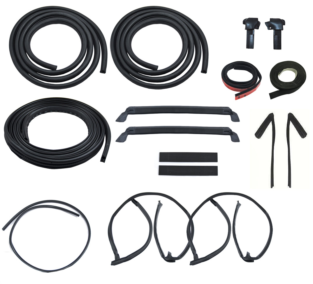 1984-1986 Ford Mustang T-Top 18pc Weatherstrip Weatherstripping Rubber Seal Kit