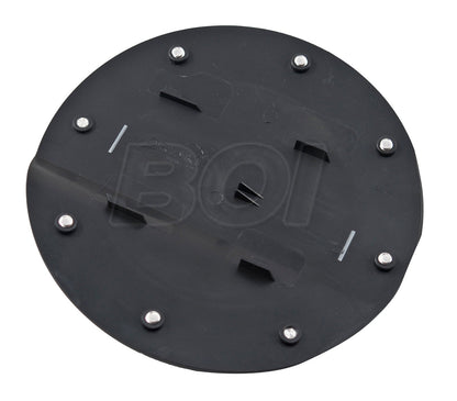 2015-2023 Ford Mustang Black Embossed Gas Fuel Door w/ "GT" Letters Comp Series