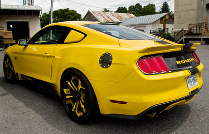 2015-2023 Ford Mustang GT 5.0 Matte Black Embossed Gas Fuel Door Comp Series