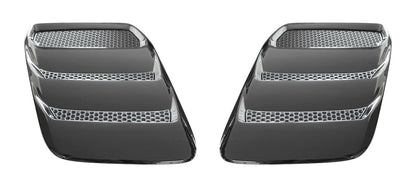 2018-2023 Mustang Genuine Ford Heat Extractors Hood Louvers Pair - Gloss Black