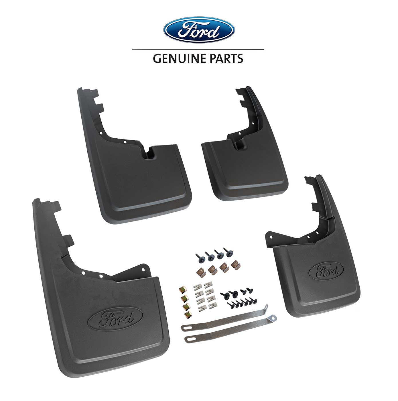 2021 Ford Ford F-150 OEM Black Front & Rear Mud Flaps Splash Guards - Set of 4