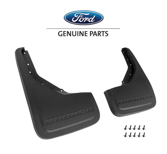 2021-2023 Bronco Ford OEM M2DZ-16A550-BB Black Rear Mud Flaps Splash Guards