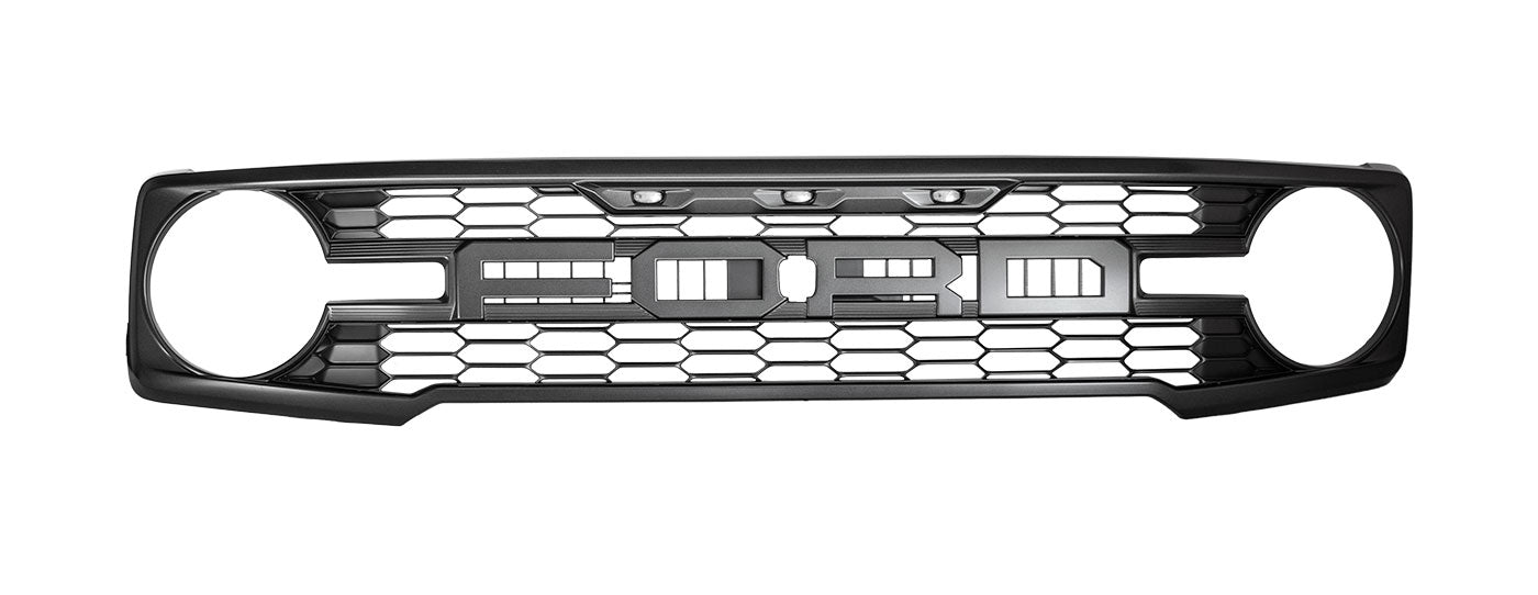 2021-2023 Bronco Raptor OEM Genuine Ford N2DZ-8200-ZA Front Grille w/ Lights