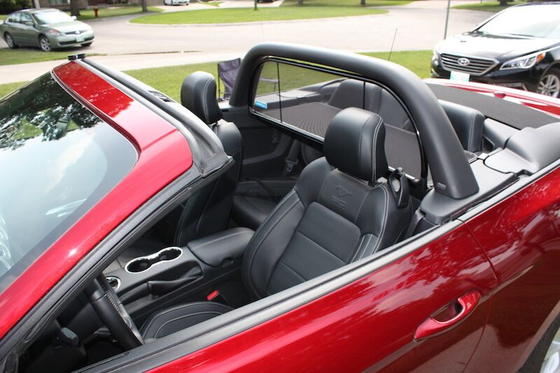 2015-2023 Mustang Convertible w/ Light Bar Love The Drive Wind Deflector Screen