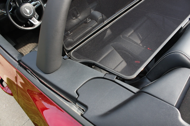 2015-2023 Mustang Convertible w/ Light Bar Love The Drive Wind Deflector Screen