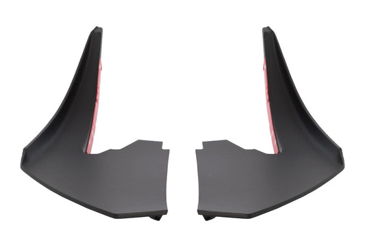 2018-2023 Ford Mustang Matte Black Front Lower Bumper Dive Planes Canards Pair